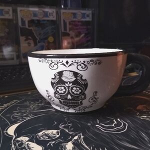 Sugar skull coffee mug